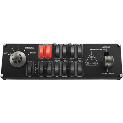 Logitech g saitek pro flight switch panel instrumentenpaneel (zwart, pc)
