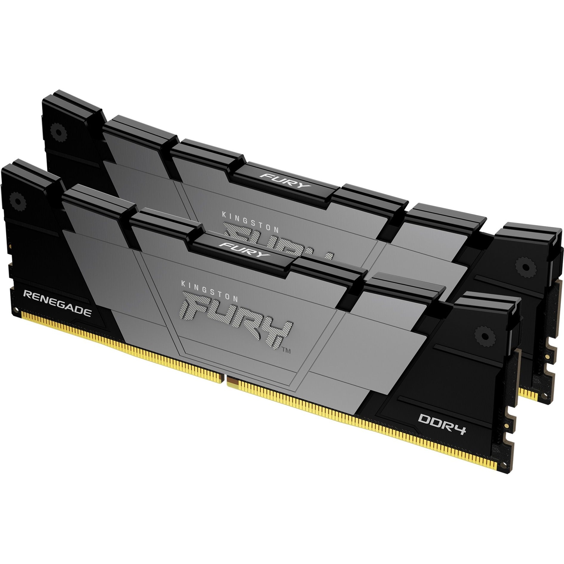 Kingston fury renegade 32 gb ddr4-4000 (2x 16 gb) werkgeheugen (zwart, kf440c19rb12k2 32, xmp 2.0)