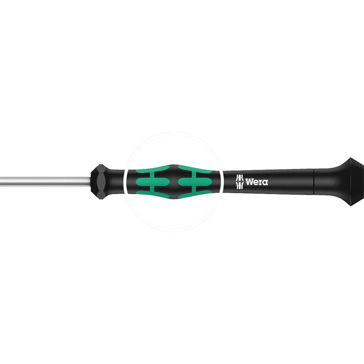 Wera kraftform 12sb1 micro-schroevendraaierset (zwart groen, voor elektrische apparaten)