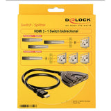 Delock 3x hdmi naar 1x hdmi switch (zwart, 60 centimeter) - afbeelding 2