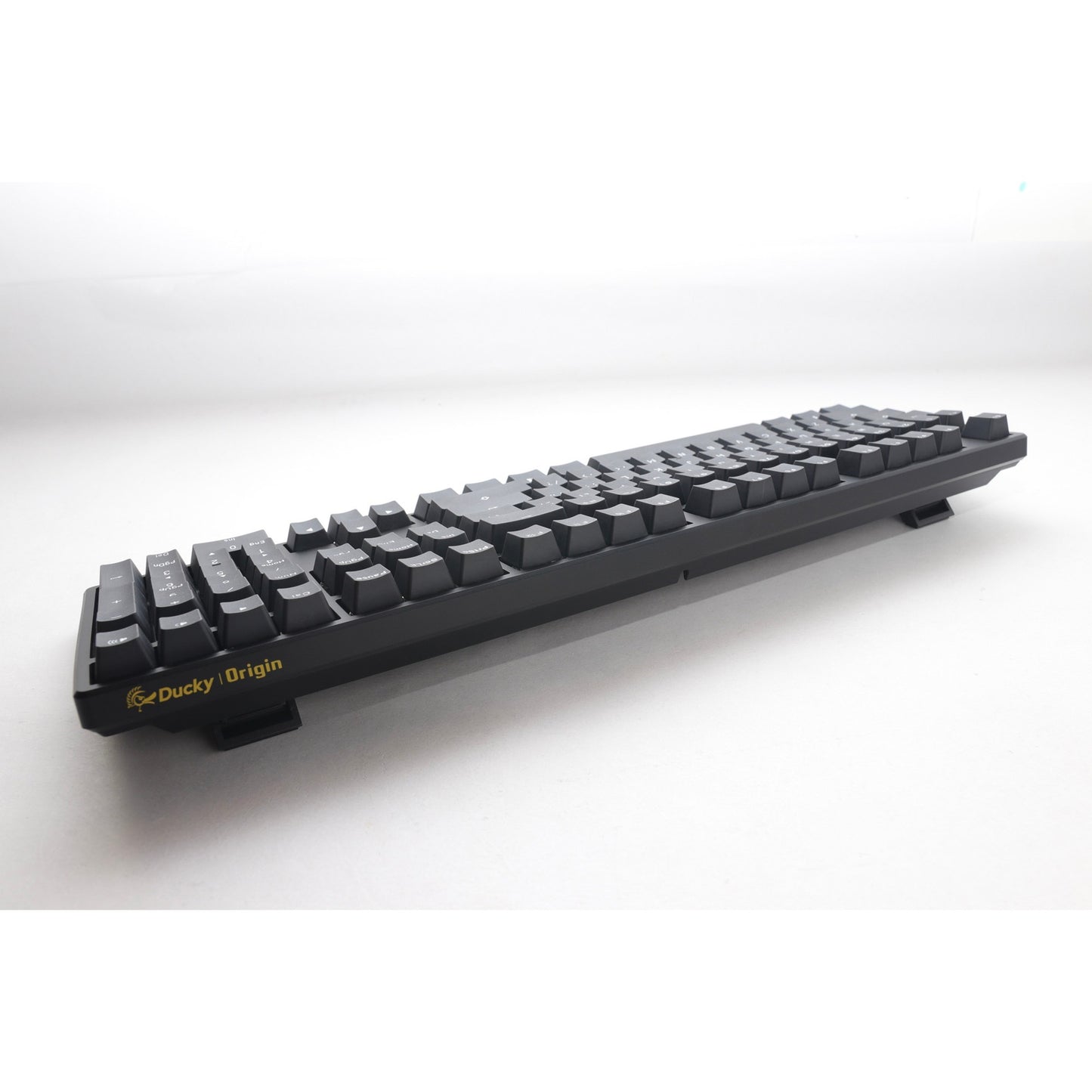 Ducky origin phantom black mechanisch toetsenbord (zwart, us lay-out (qwerty), cherry mx speed silver, 100%, hot swap, pbt double-shot keycaps)
