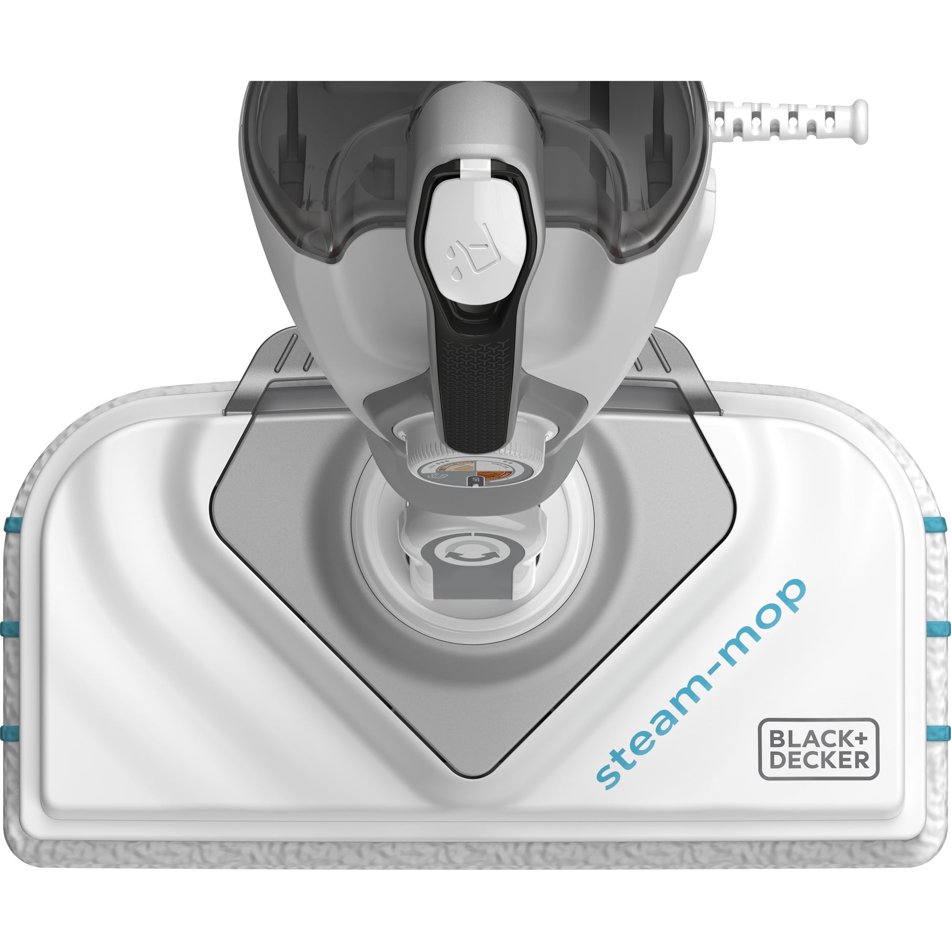 Black+decker bhsm168d 1600w steam-mop met deltavoet en 8 accessoires stoomreiniger (zilver wit)