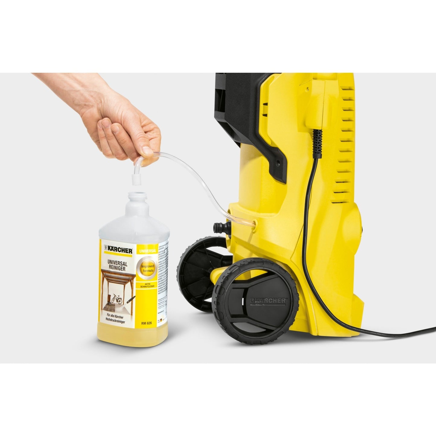 Kärcher k2 power control hogedrukreiniger - 110 bar - 360 l u - 20 m² u - app ondersteuning - geschikt voor oa. kleine auto's - fietsen - tuinset - tuinstoelen