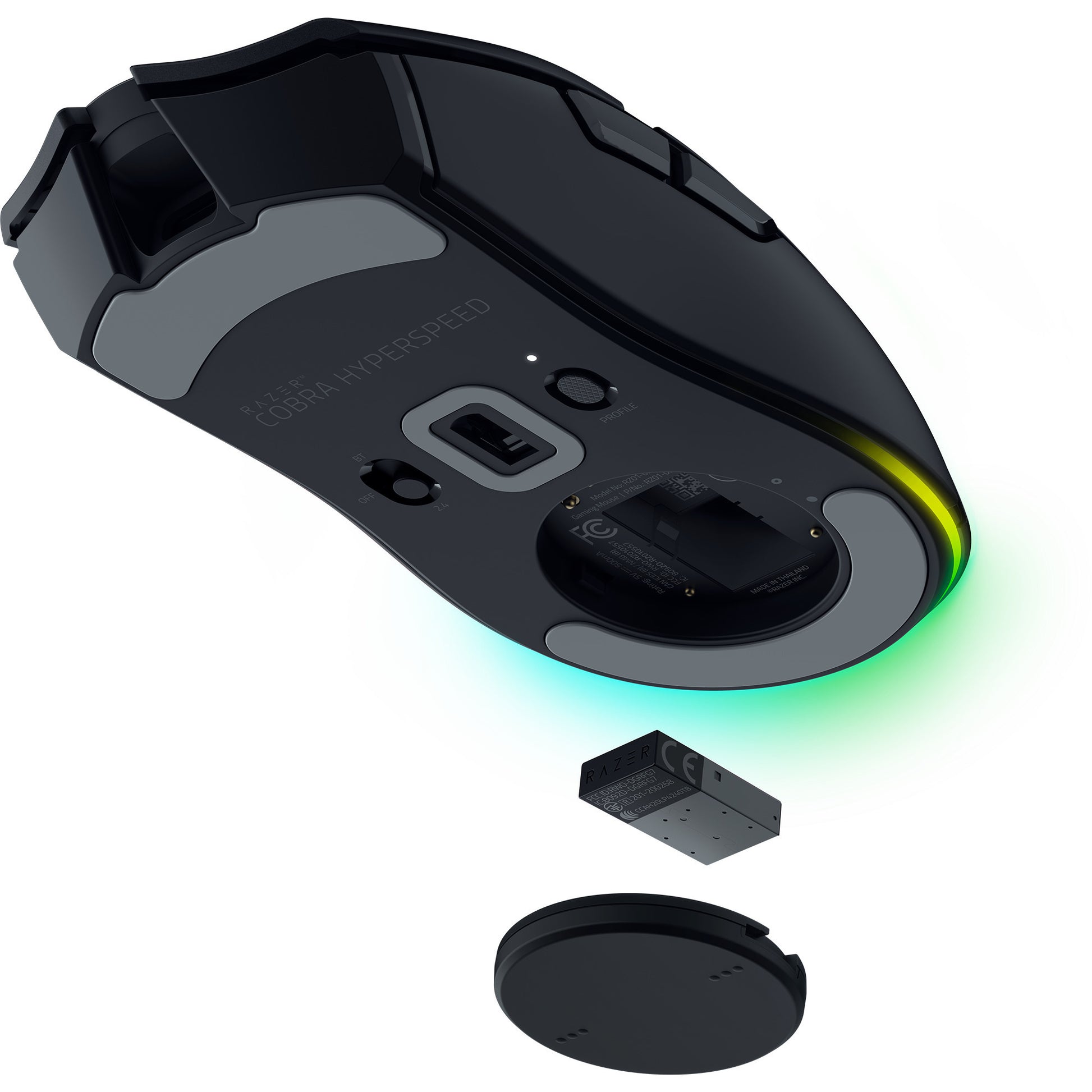 Razer cobra hyperspeed gaming muis (zwart, 26.000 dpi, rgb, 2.4 ghz bluetooth usb)