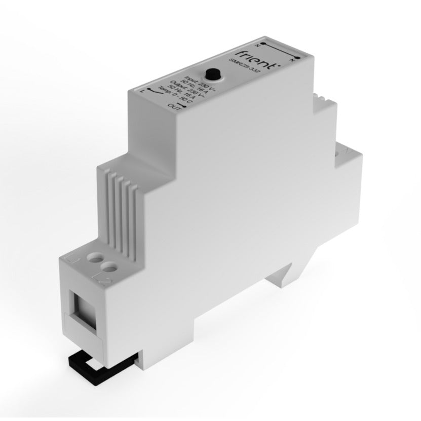 Frient smart din relay relais (lichtgrijs, zigbee)