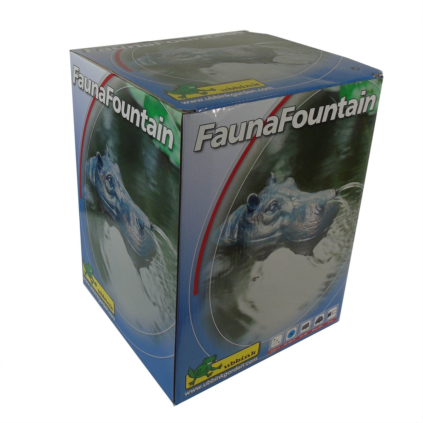 Ubbink drijvende spuitfiguur nijlpaardenkop waterornament