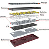 Montech mkey darkness tkl rgb mechanisch toetsenbord (zwart, us lay-out (qwerty), gateron g pro yellow, 80% (tkl), hot-swappable, rgb, pbt)