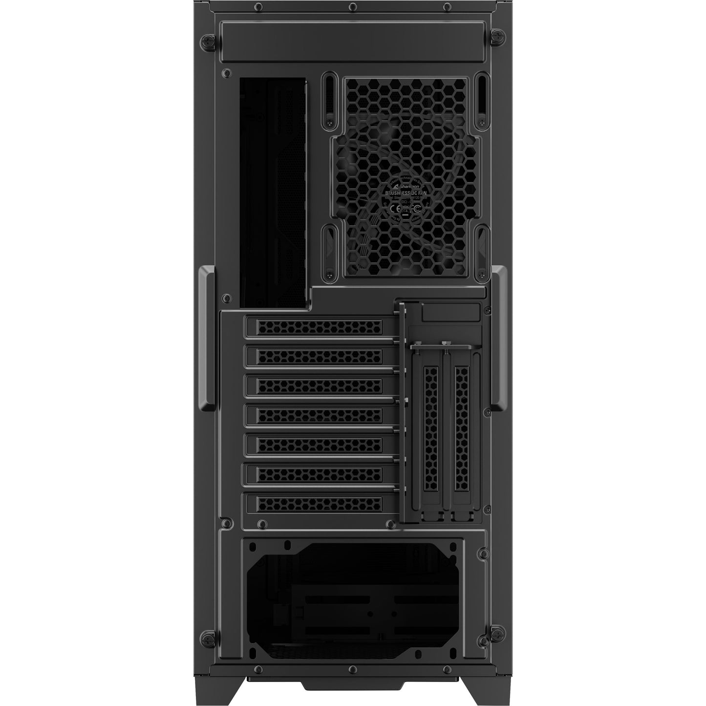 Sharkoon m30 black midi tower behuizing (zwart | 2x usb-a | 1x usb-c)
