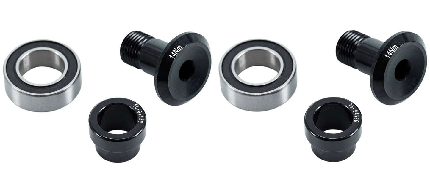 Cube trunnion rock mount bearing set stereo hybrid