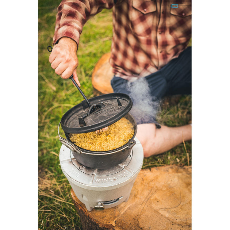 The windmill dutch oven 4,5 qt kookpan (zwart, ø 25.5 cm | 3.8 liter)