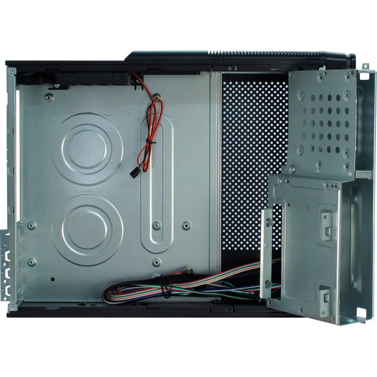 Inter-tech it-607 mini tower behuizing (zwart | 2x usb-a)