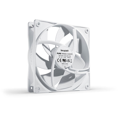 Be quiet! pure wings 3 pwm case fan (wit, 120 x 120 x 25 mm)
