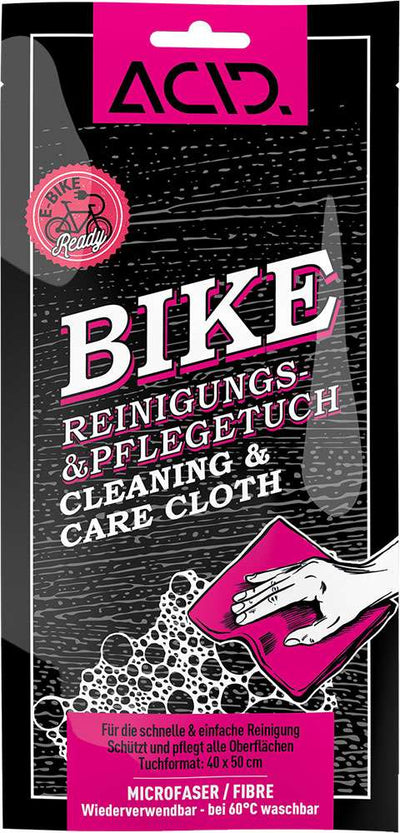 Acid bike cleaning care cloth