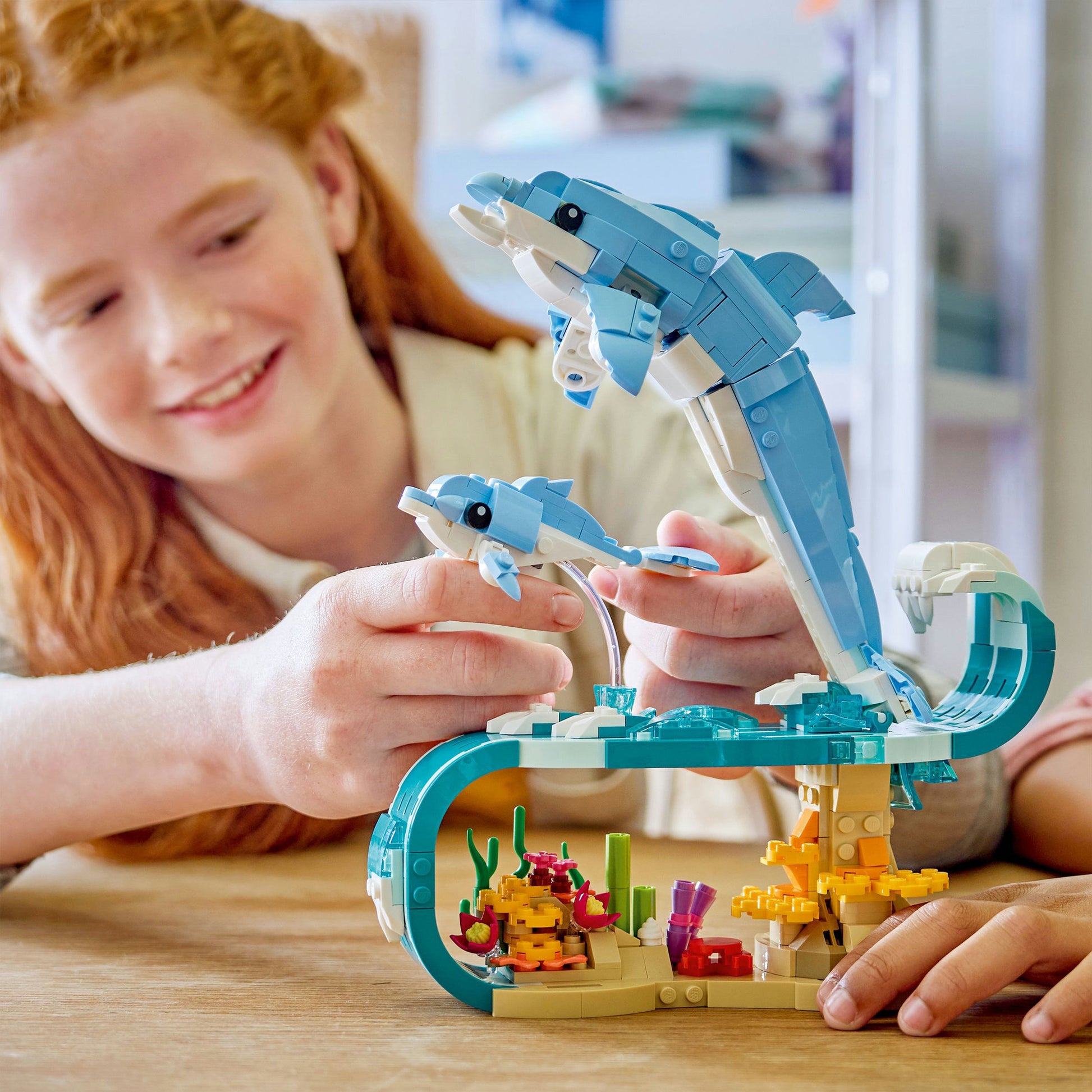 Lego creator 3-in-1 - zeedieren: prachtige dolfijnen constructiespeelgoed (31385)