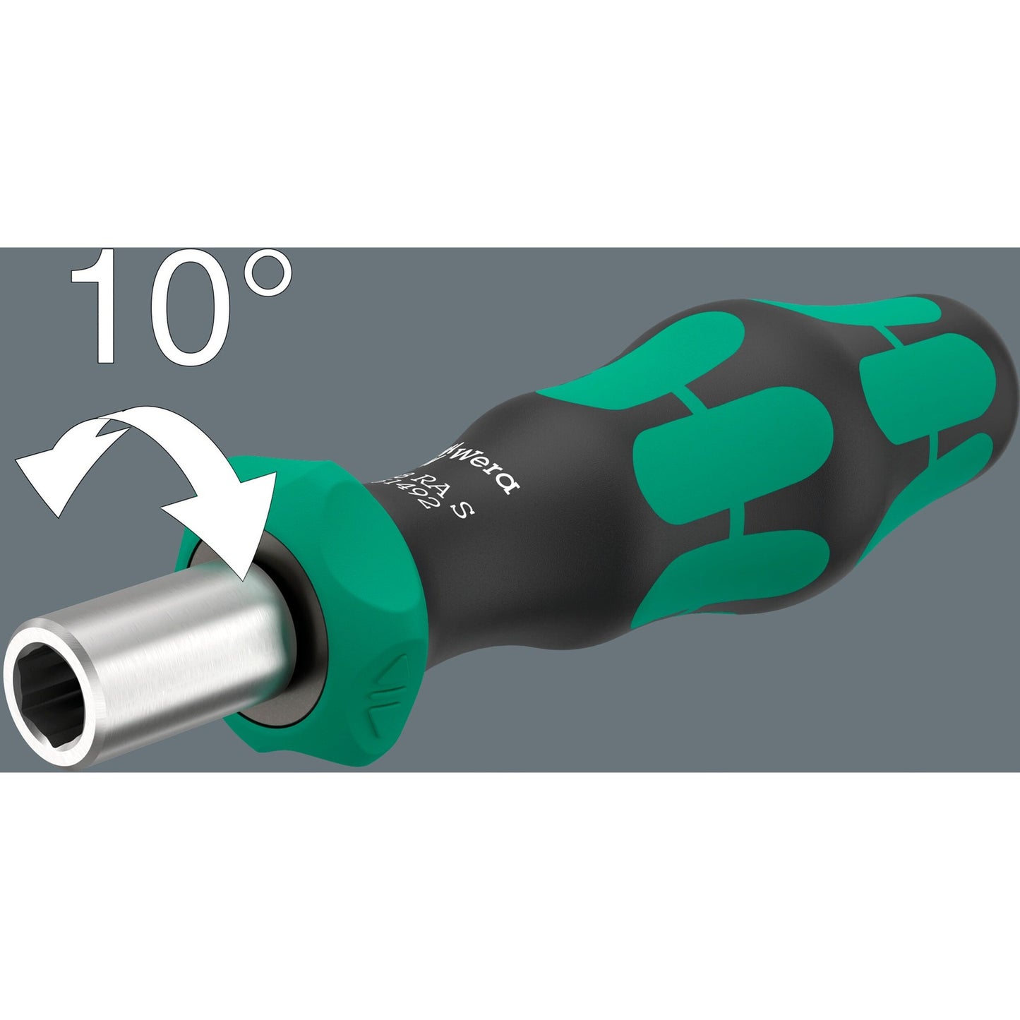 Wera kraftform kompakt 838 ra s imperial set 1 bitset (zwart groen, 14‑delig)