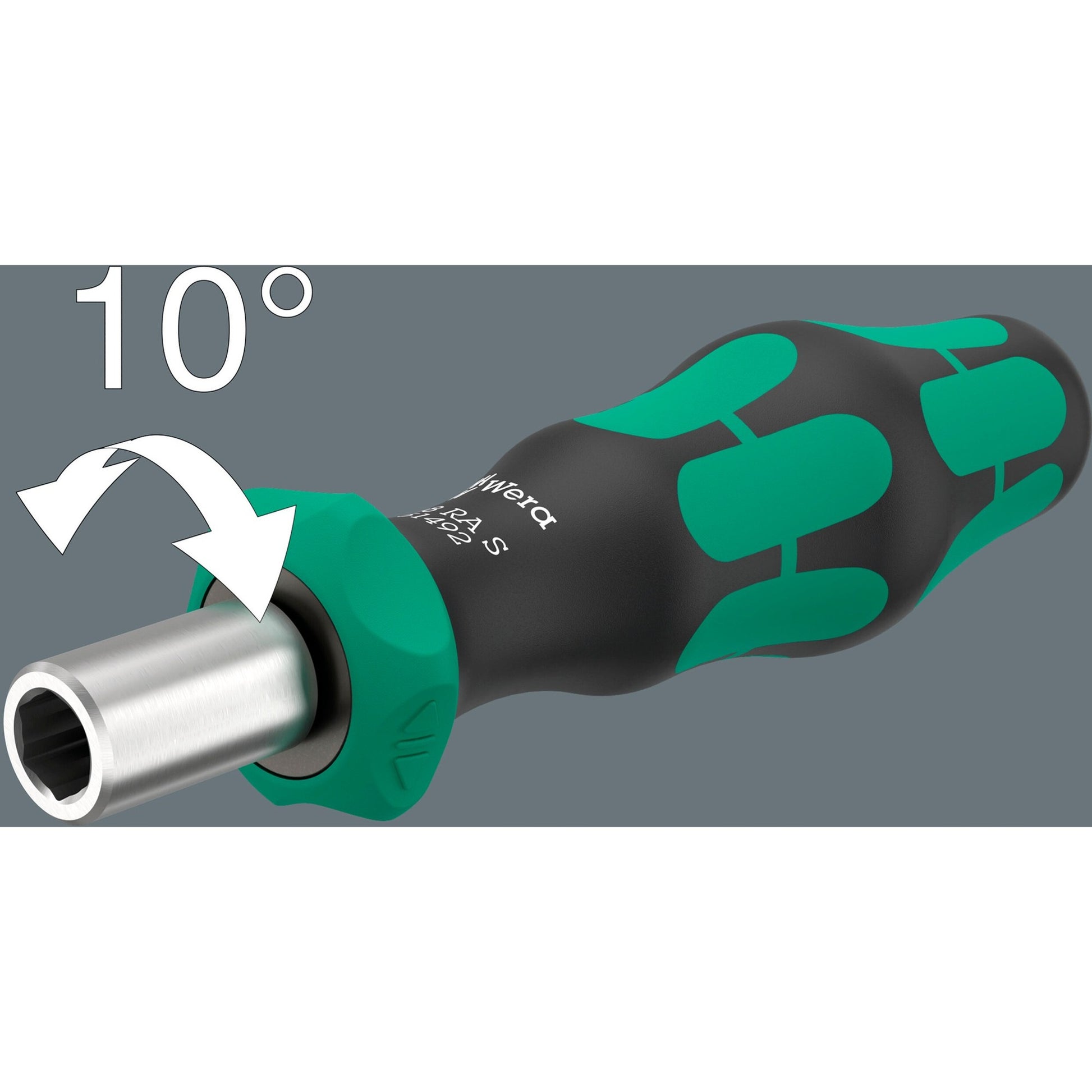 Wera kraftform kompakt 838 ra s imperial set 1 bitset (zwart groen, 14‑delig)