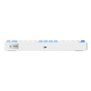Mchose g75 pro tri-mode gasket structuur mechanisch gaming toetsenbord (blauw, us lay-out, ktt cabbage tofu v2, 75%, rgb, hot swap, pbt double-shot, 2.4 ghz usb-c bluetooth)