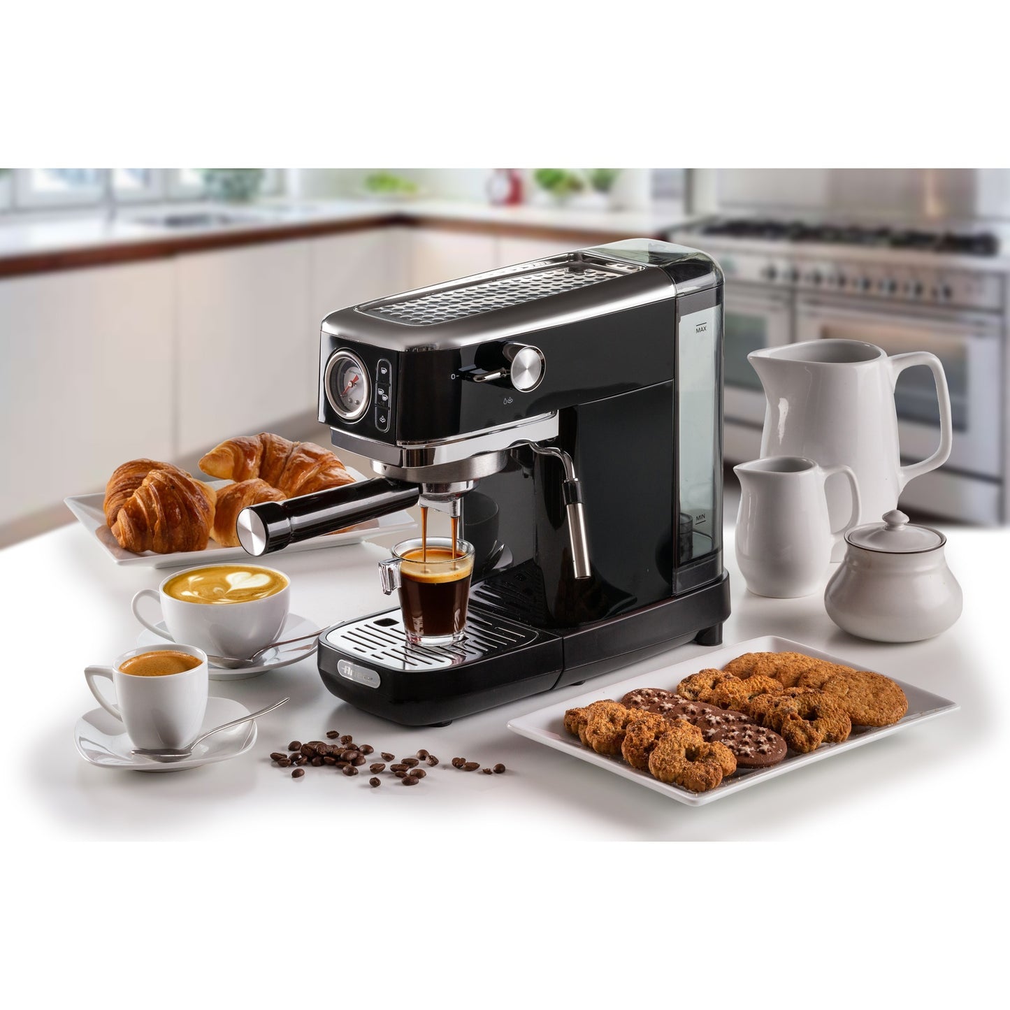 Ariete moderna espresso slim 1381 12 espressomachine (zwart)