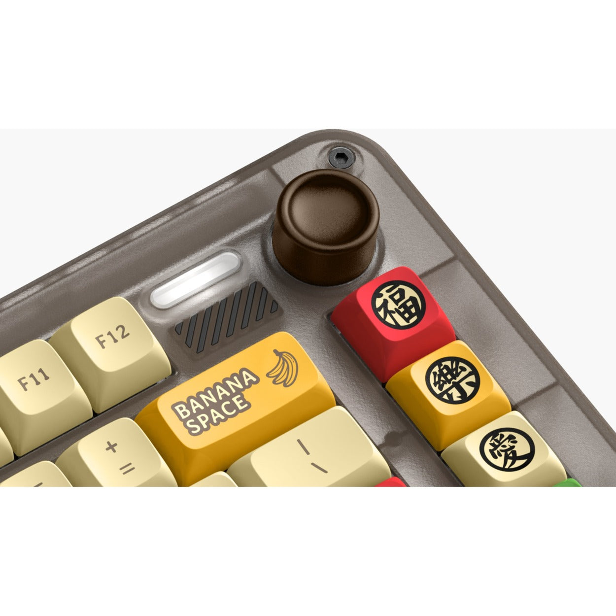 Iqunix zx75 happy ape wireless mechanical keyboard (bruin, us lay-out (qwerty), ttc holy panda, 75%, rgb leds, hot-swappable, double-shot pbt, 2.4ghz | bluetooth 5.1 | usb-c)