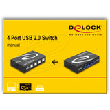 Delock switch usb 2.0 4 port manual usb-switch - afbeelding 3