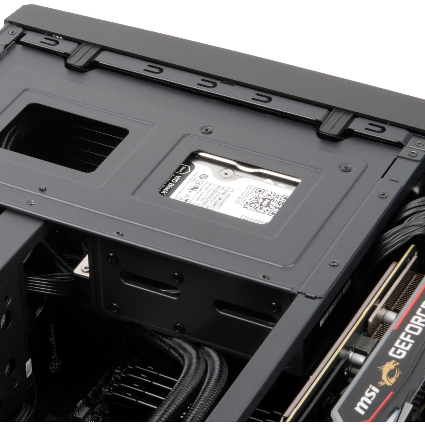 Silverstone sst-gd11b htpc behuizing (zwart | 2x usb-a | 1x usb-c)