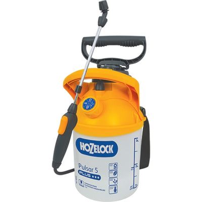 Hozelock pulsar plus 5 liter drukspuit (wit donkergeel)