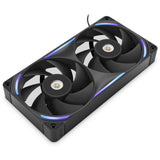Nzxt f240x rgb case fans (zwart, 2 stuks, 240 x 120 x 30 mm, pwm) - afbeelding 1