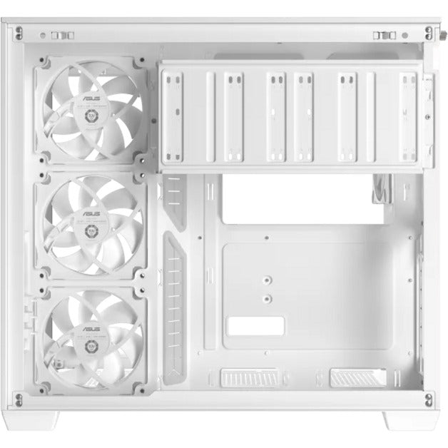 Asus a32 plus midi tower behuizing (wit | 2x usb-a | 1x usb-c | rgb | tempered glass)