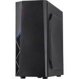 Inter-tech b-02 rgb midi tower behuizing (zwart | 3x usb-a | rgb | window) - afbeelding 3