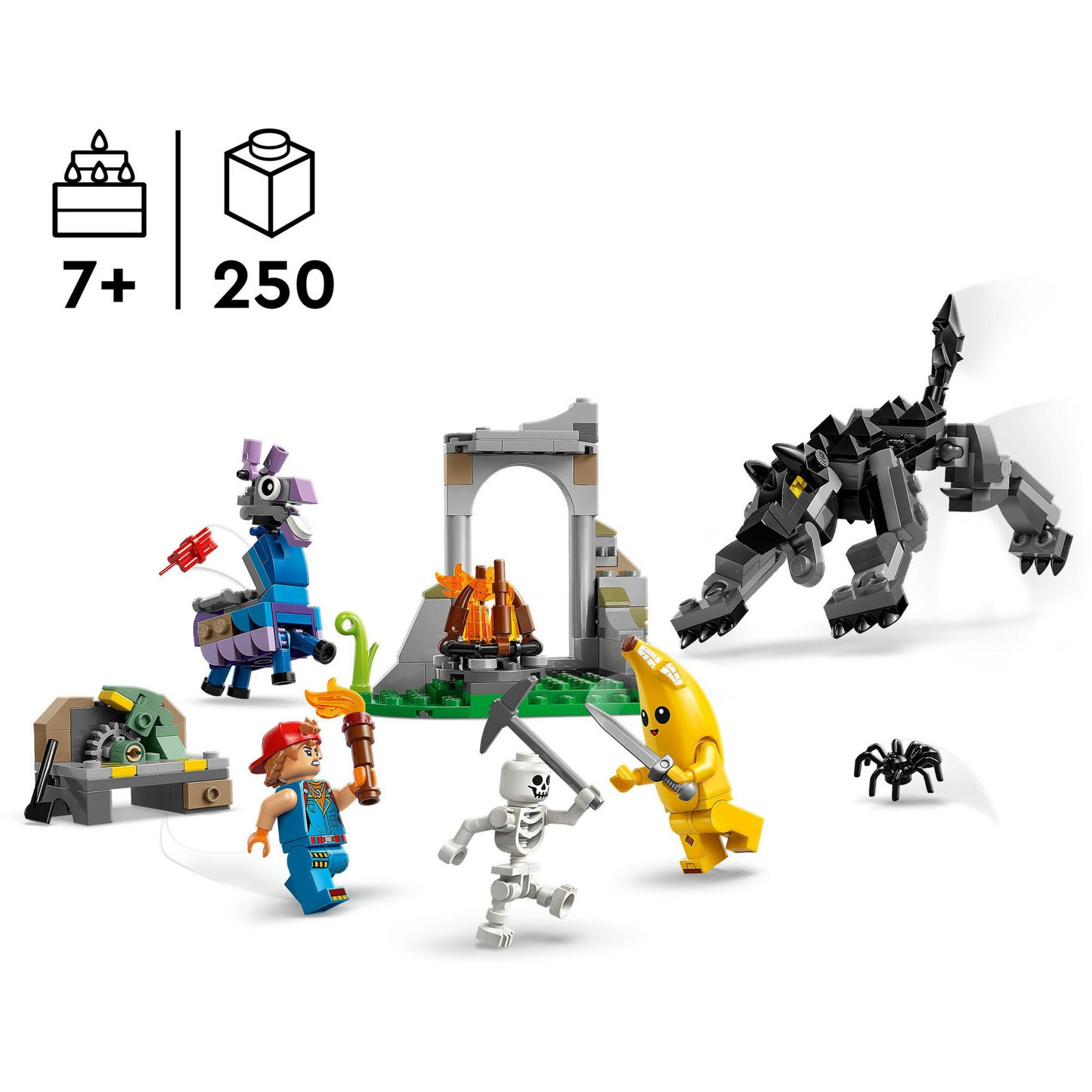 Lego ® fortnite® peely en sparkplugs kamp - 77075