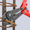 Knipex boutensnijder 71 72 910 kniptang (rood blauw, middensnijder, geschroefd scharnier)