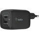 Belkin boostcharge pro 2-poorts usb-c gan-wandlader met pps (65 w) (zwart)
