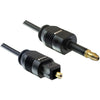 Delock toslink male -> toslink mini 3.5mm, 2m kabel (zwart, 82876)
