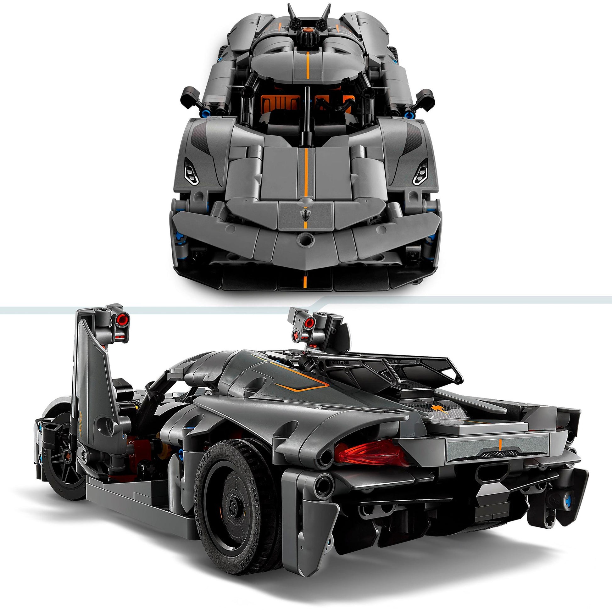 Lego technic 42173 koenigsegg jesko absolut grijze hypercar