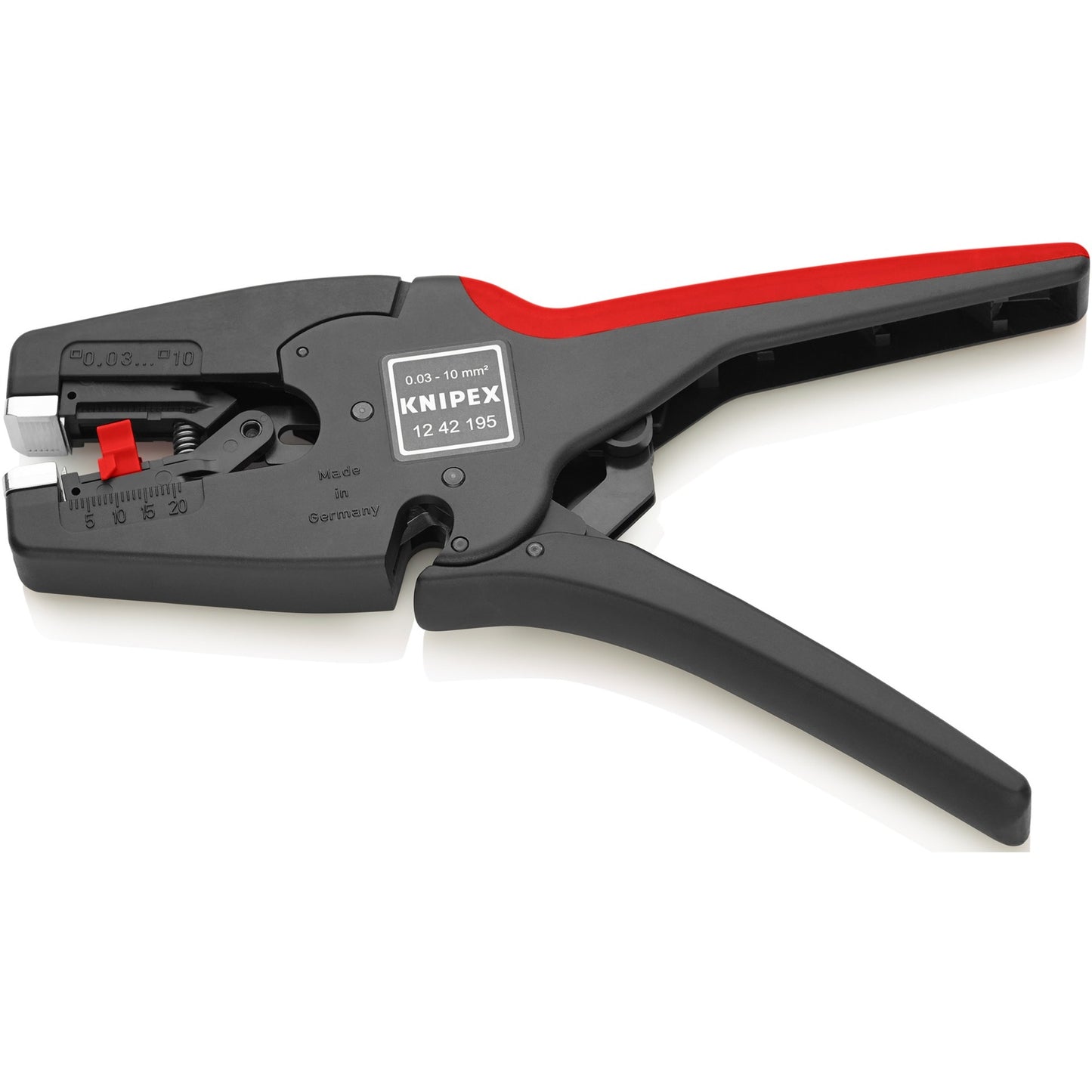 Knipex multistrip 10 automatische afstriptang 1242195 (zwart rood)
