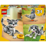 Lego creator 3in1 speelse kat, hond en duif speelgoed voor meisjes en jongens 8 jaar vanaf 31163 - afbeelding 7