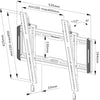 Neomounts wl35-550bl14 tv wandsteun wandmontage (zwart)