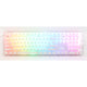 Ducky one 3 aura white rgb mechanisch toetsenbord (wit, us lay-out (qwerty), cherry mx red, 100%, abs double shot, hot swap)