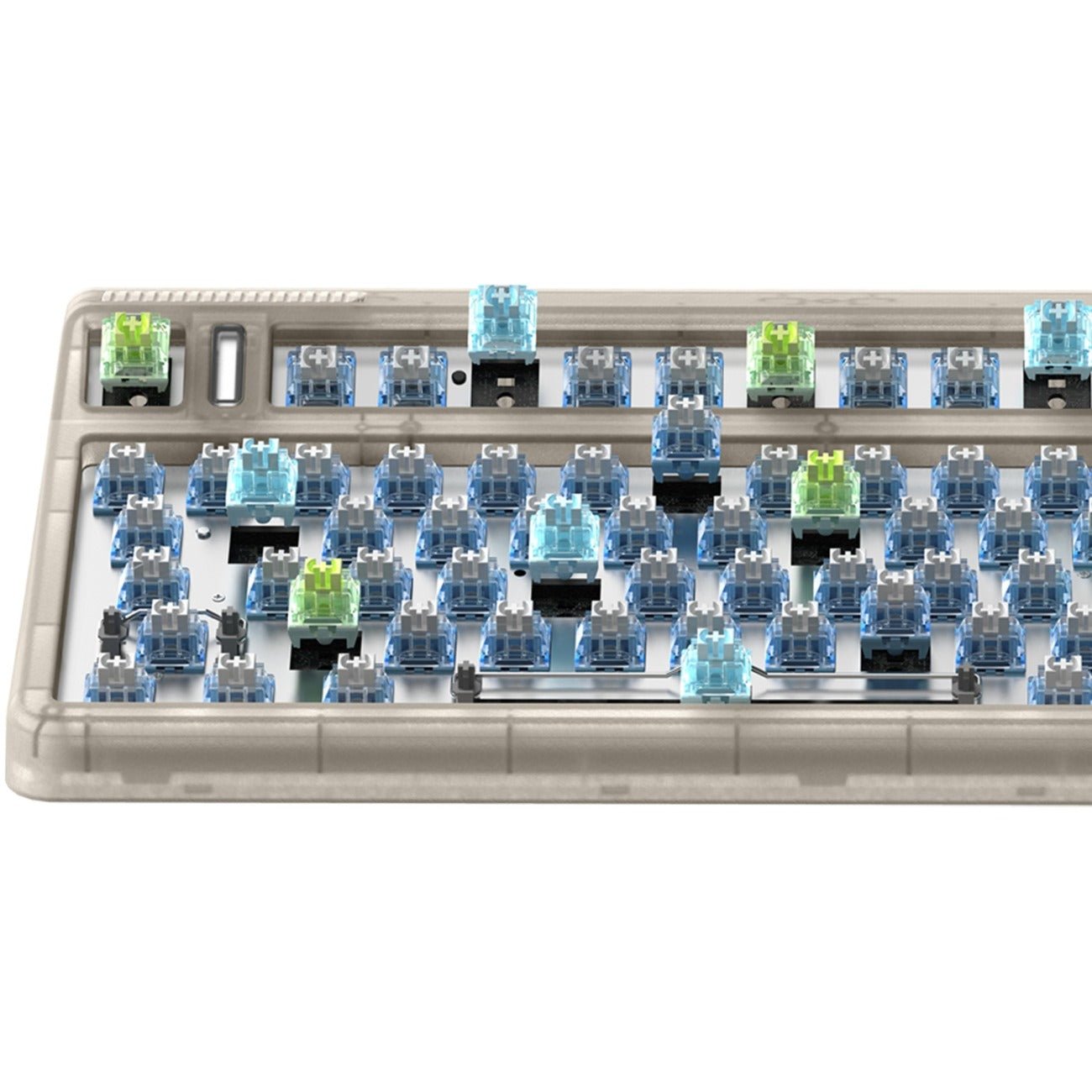 Iqunix og80 hitchhiker wireless mechanical keyboard (grijs, us lay-out (qwerty), cherry mx silent red, 80% (tkl), rgb leds, hot-swappable, pbt, 2.4ghz | bluetooth 5.1 | usb-c)