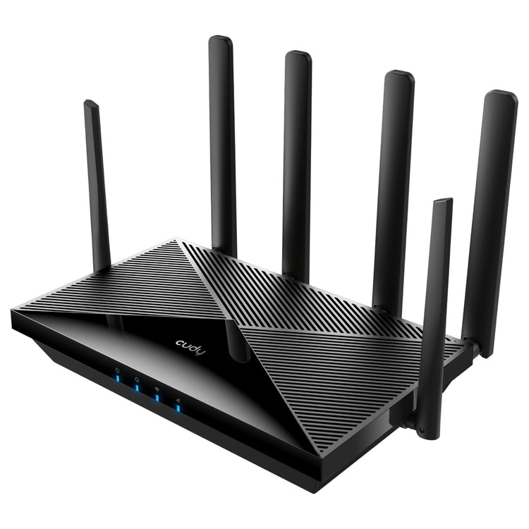 Cudy ac1200 wi-fi 4g lte-cat6 gigabit mesh router (zwart, mesh, app, 2x nano sim-slot)