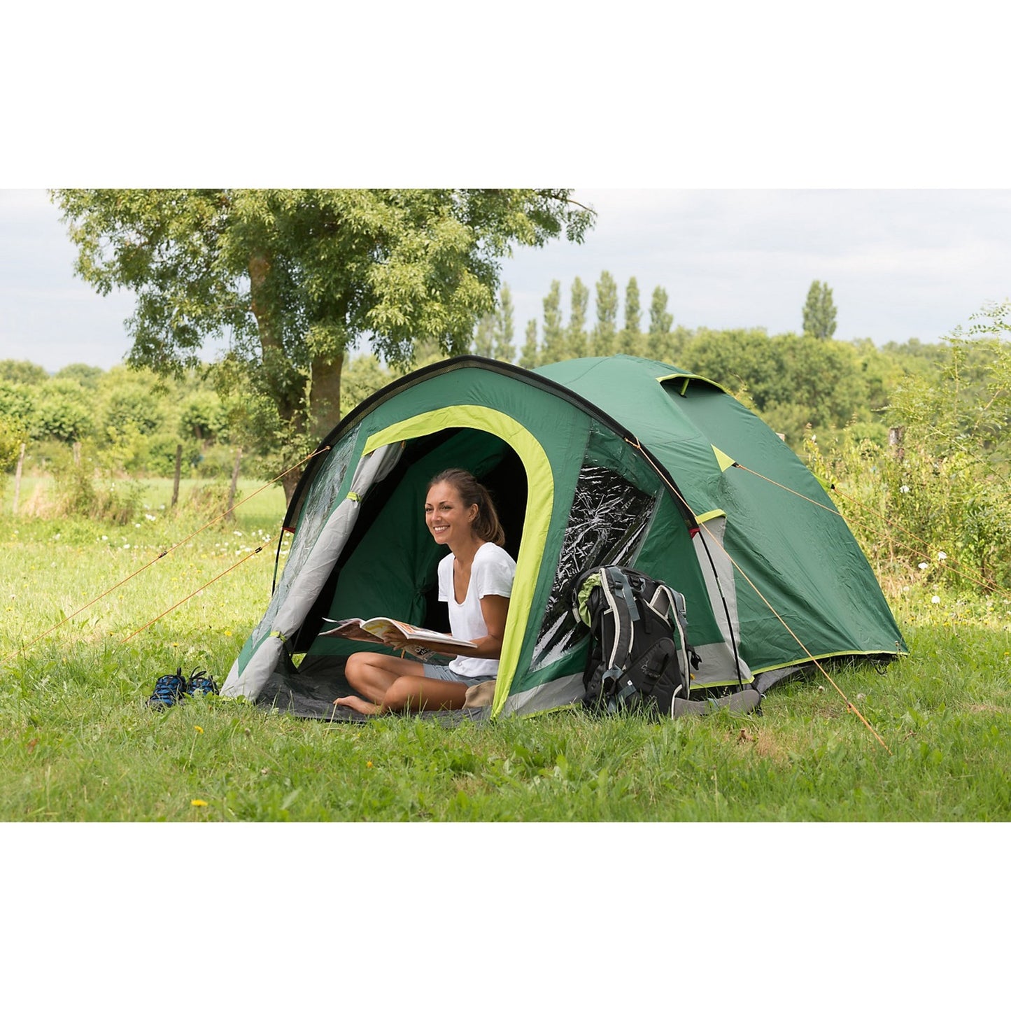 Coleman kobuk valley 3 plus tent (donkergroen lichtgroen)