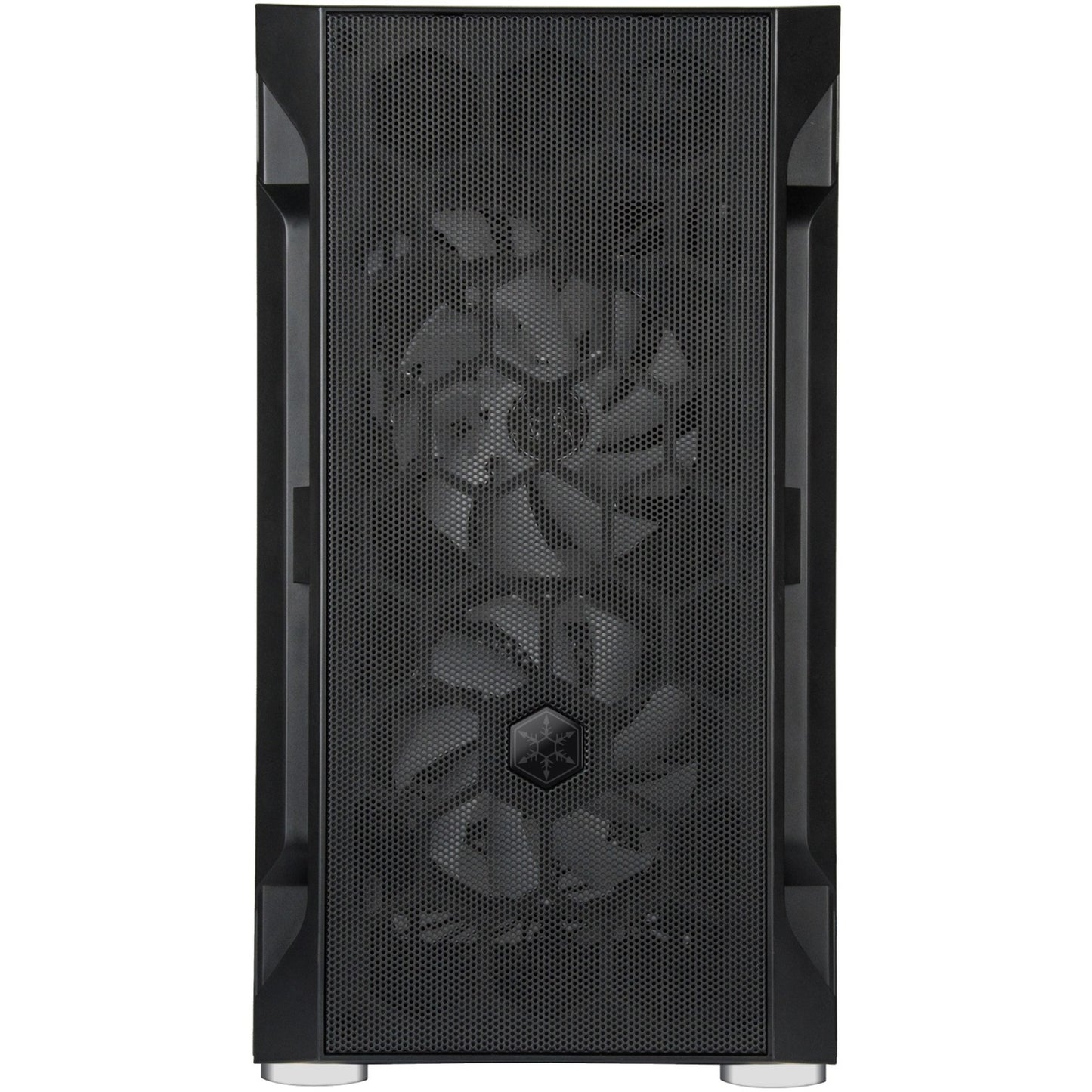 Silverstone sst-fah1mb-pro midi tower behuizing (zwart | 3x usb-a | rgb | tempered glass)