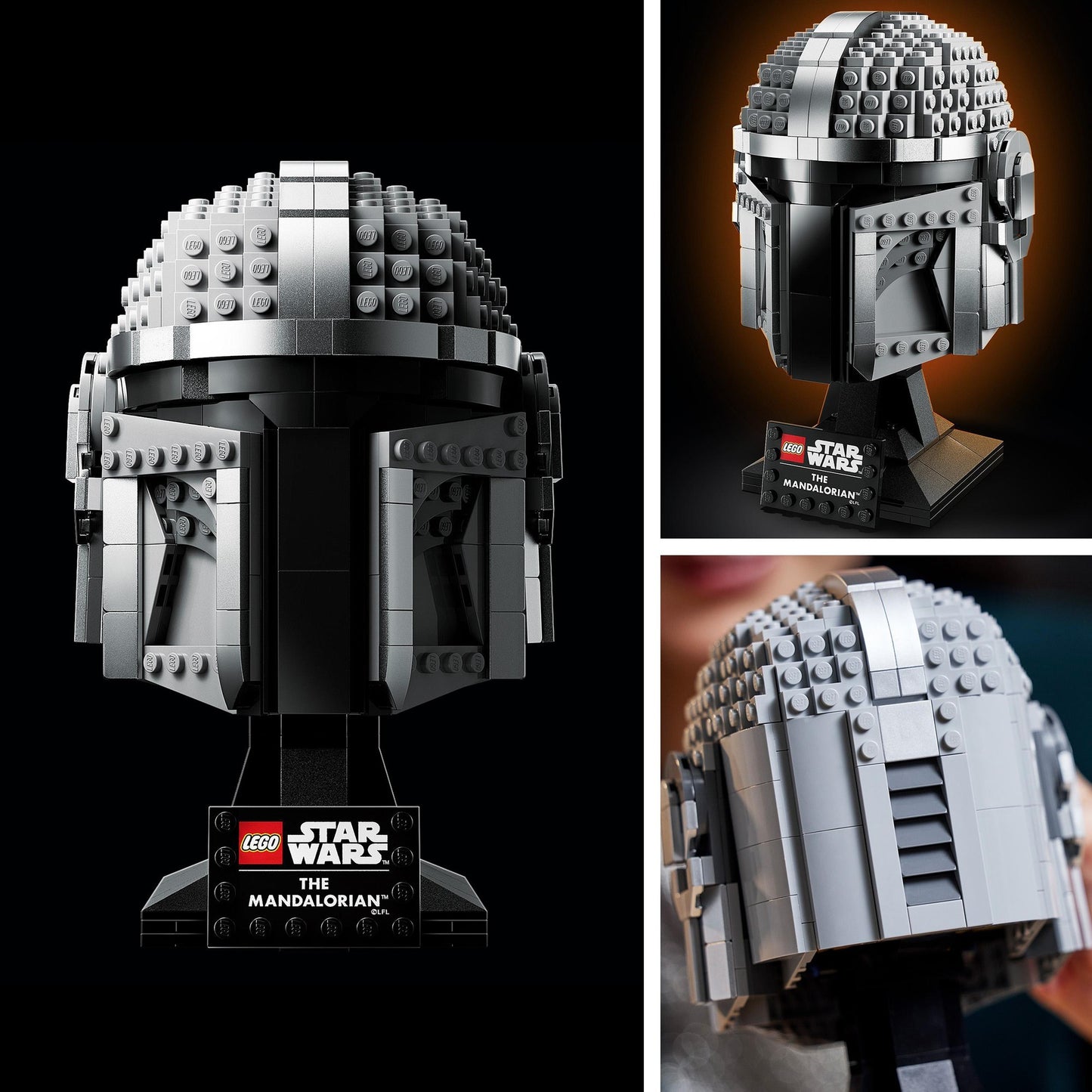 Lego star wars the mandalorian helmset voor volwassenen - 75328