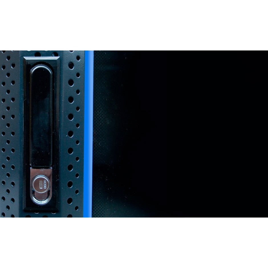 Dsi 10 inch 9u serverkast met glazen deur server rack