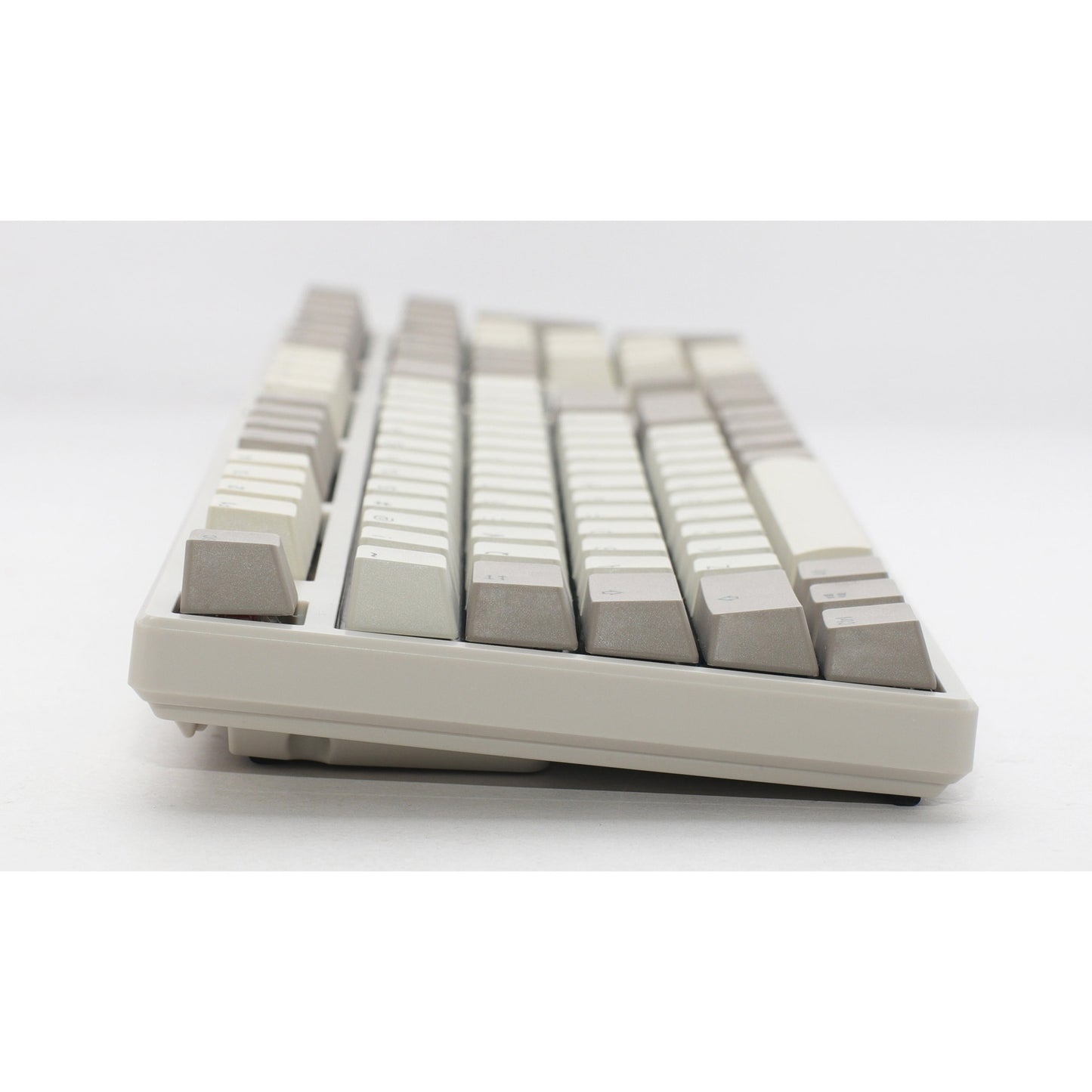 Ducky origin vintage mechanisch toetsenbord (grijs, us lay-out (qwerty), cherry mx brown, 100%, hot swap, pbt double-shot keycaps)