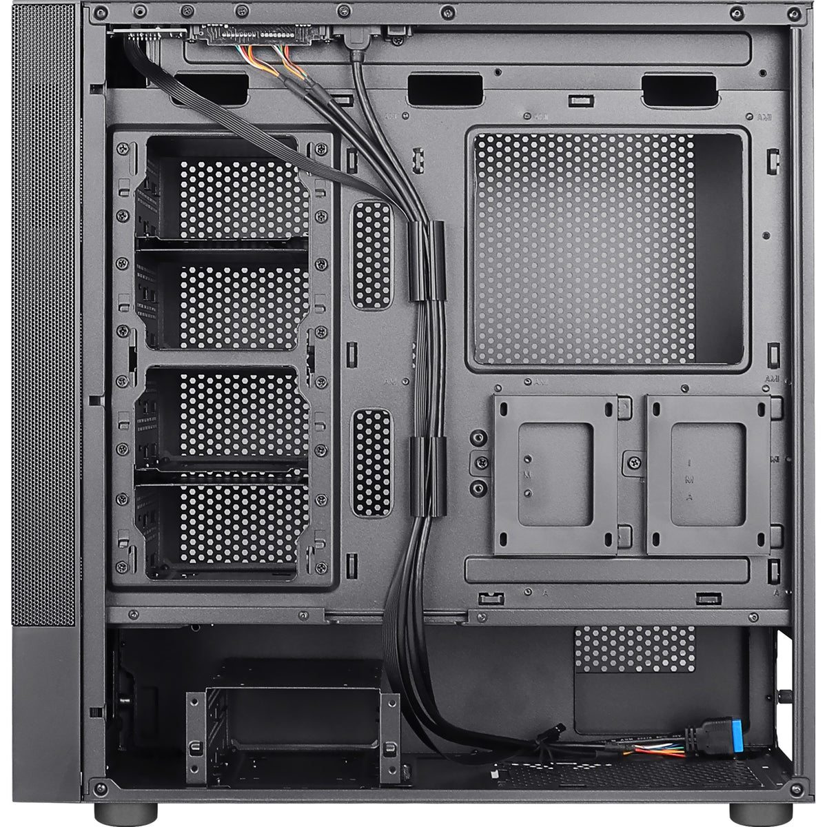 Aerocool cipher s-bk-v1 midi tower behuizing (zwart | 3x usb-a)