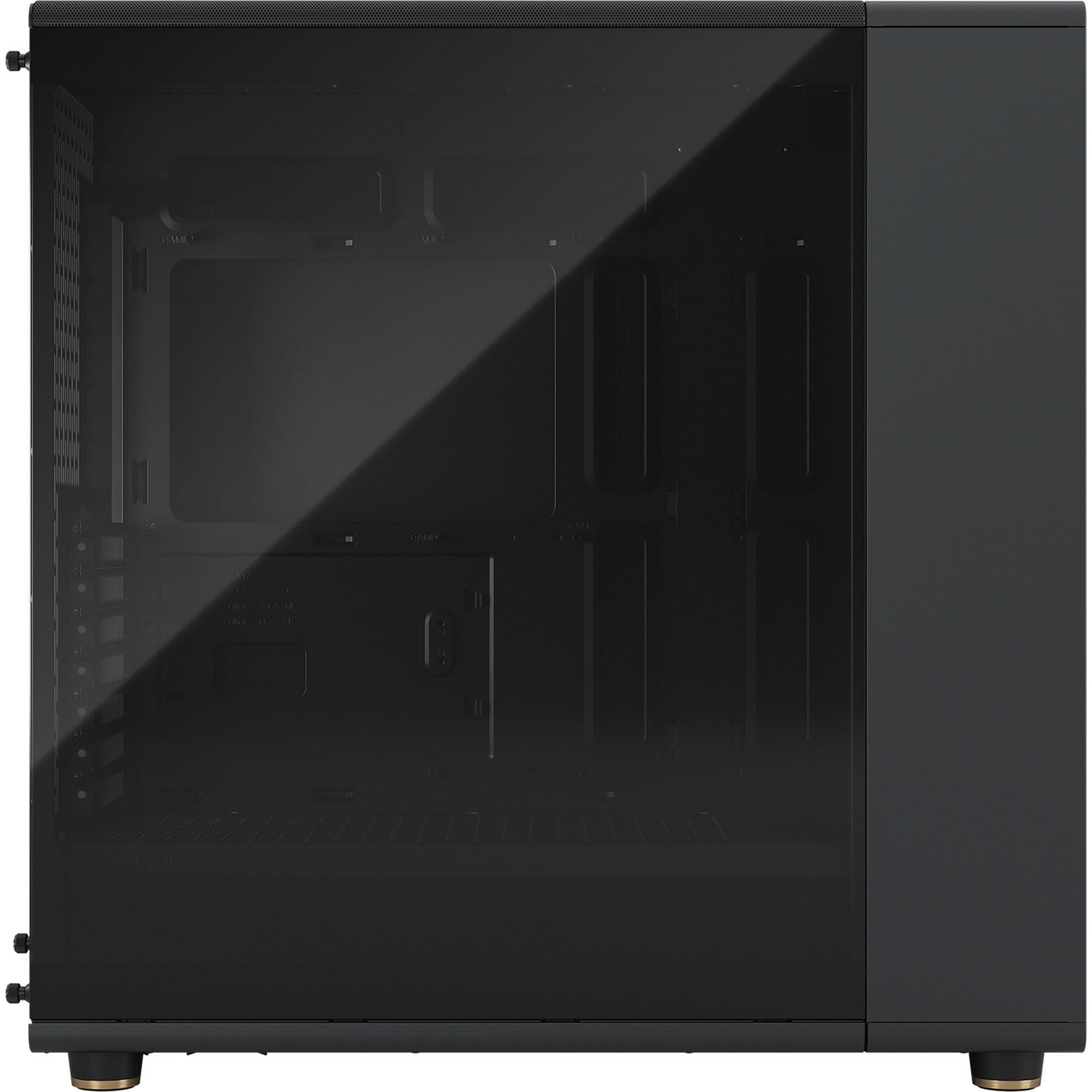 Fractal design north xl midi tower behuizing (zwart houtkleur | 2x usb-a | 1x usb-c | tempered glass)