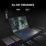 Asus rog strix g16 g614pp-s5032w 16 gaming laptop (grijs | r9 8940hx | rtx 5070 | 16 gb | 1 tb ssd) - afbeelding 23