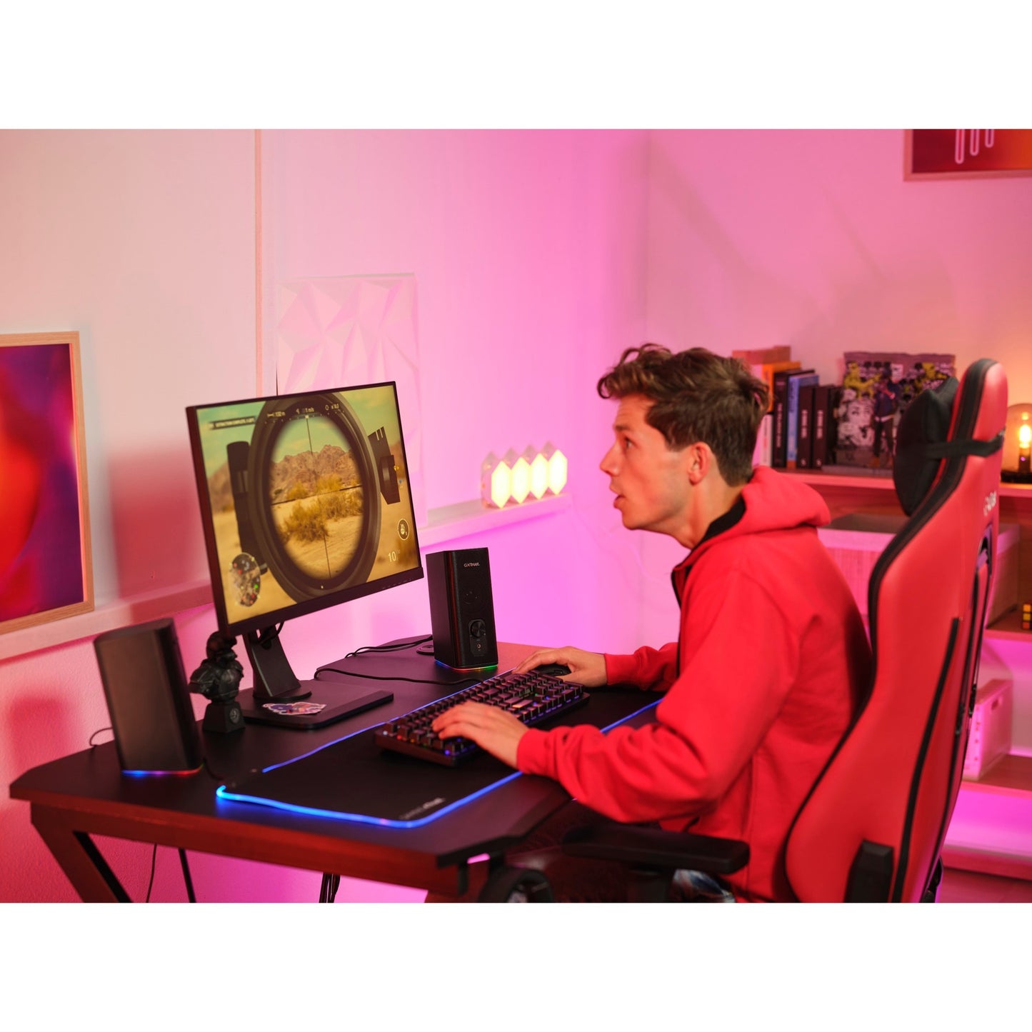 Trust gxt 612 cetic pc-luidspreker (zwart, bluetooth, rgb)