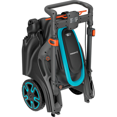 Gardena grasmaaier powermax duo 46 36v (zwart grijs, 2x accu en lader inbegrepen)